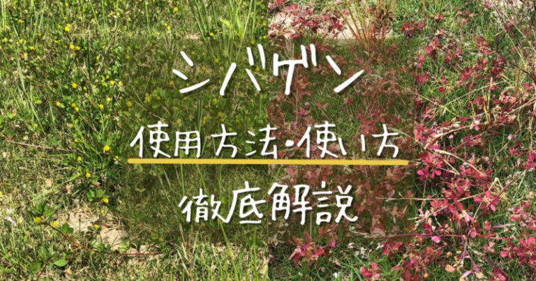 シバゲンの使い方・効果・時期｜芝生の除草剤を写真で解説【初心者OK】 | shibaoblog